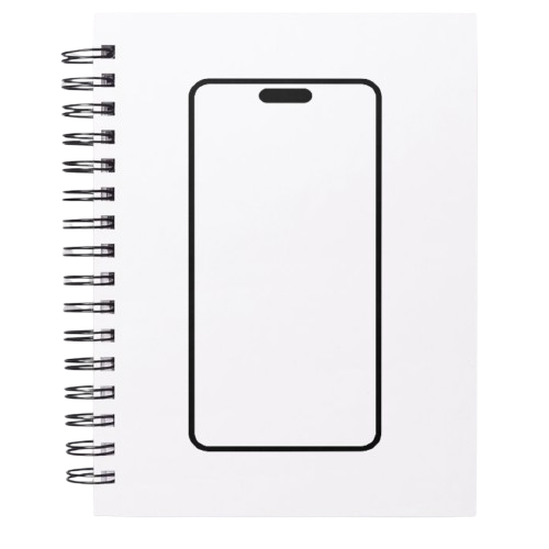 Notebook open pages